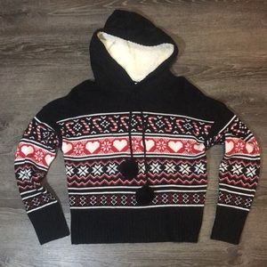 Christmas hoodie sweater size L